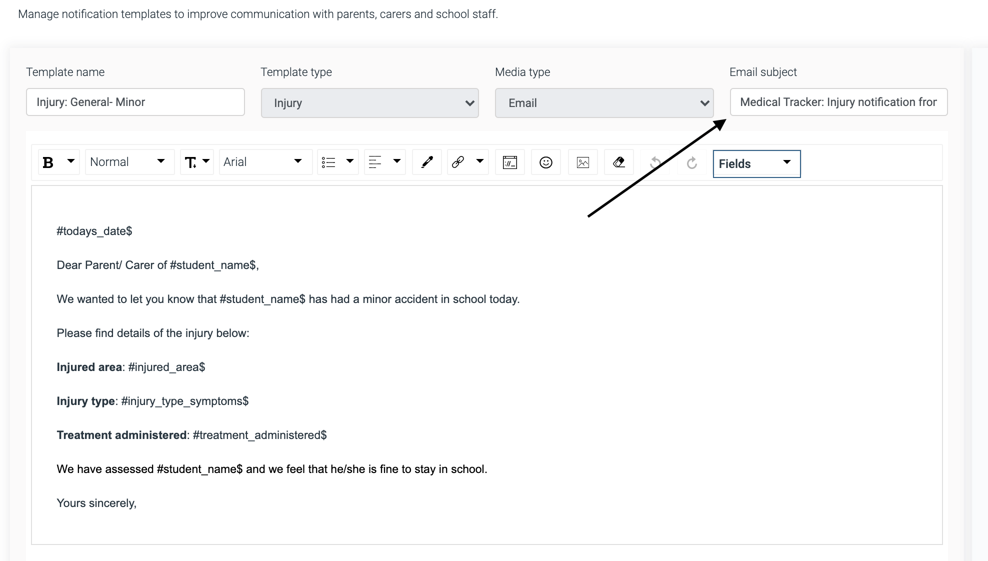 Step 3: Editing and creating new letter and email templates